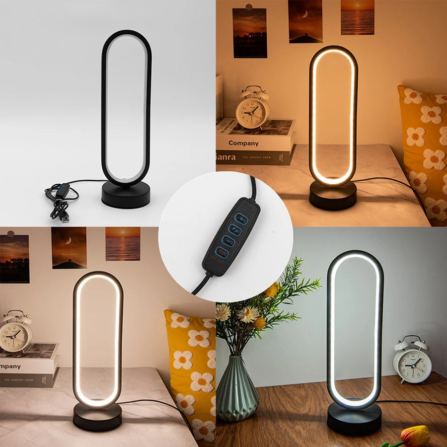 Spiral LED Dimmable Table Lamp