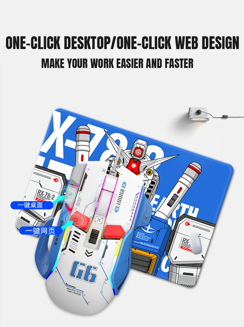 Wired RGB Macro Programmable Gaming Mouse