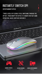 RGB Rechargeable Wireless Gaming Mouse