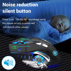 2.4G USB Bluetooth Rechargeable Wireless Mouse