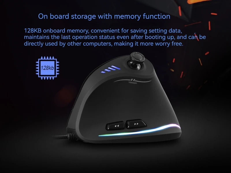 C-18 RGB Vertical Gaming Mouse 11-Button USB