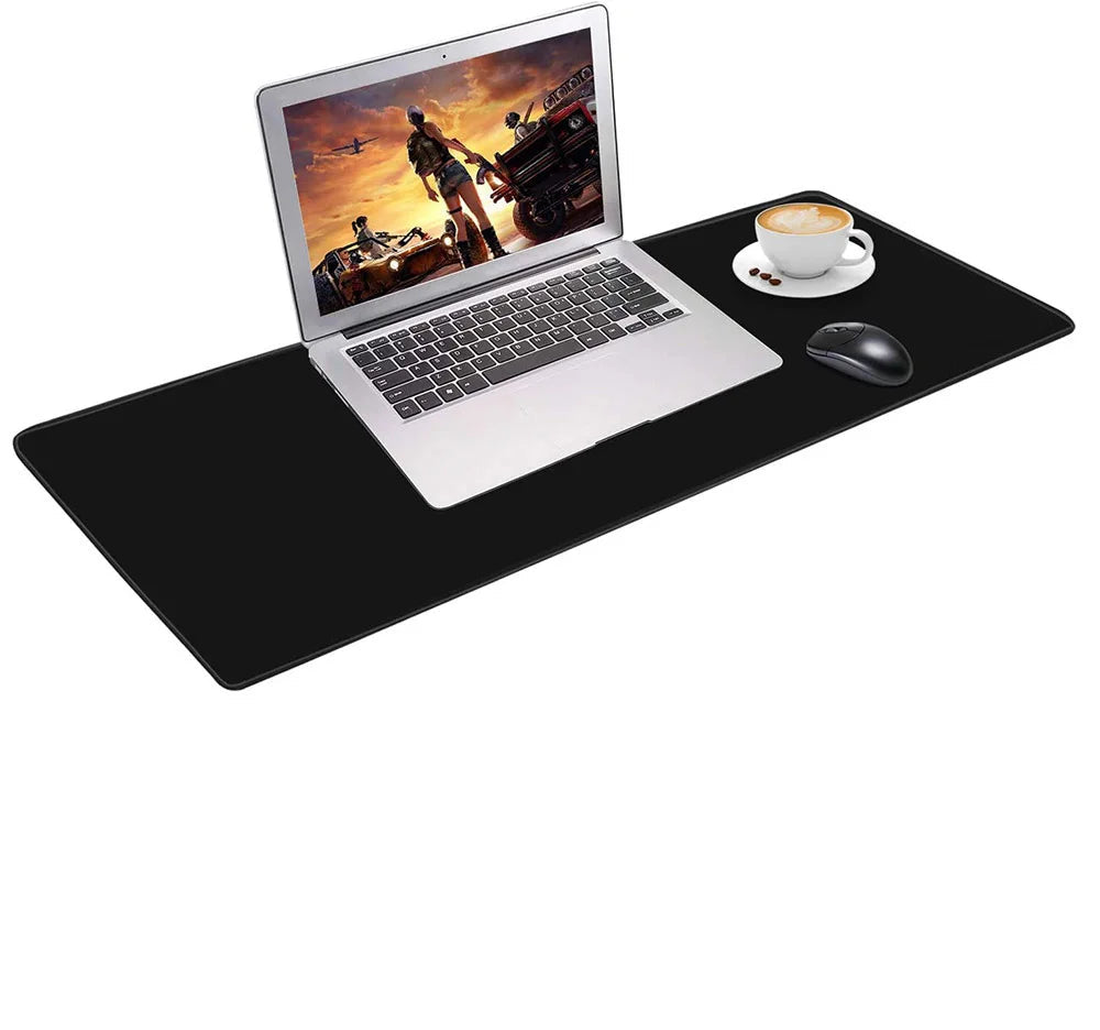 Black Rubber XXL Desk Mouse Pad Mat