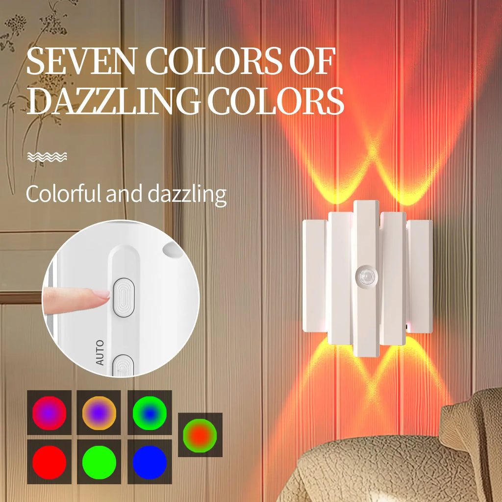 RGB Gradient Motion Sensor Wall Lamp