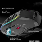 BM600 RGB Rechargeable Honeycomb Gaming Mouse