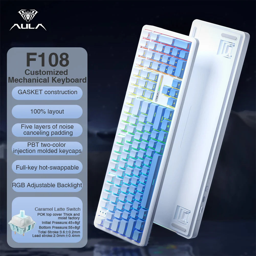 100% Layout RGB Mechanical Gaming Keyboard