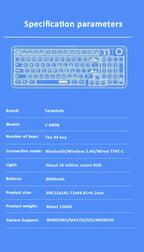 3-Mode RGB Mechanical Gaming Keyboard with Knob