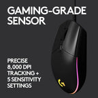 Logitech G102 RGB Gaming Mouse with 6 Buttons