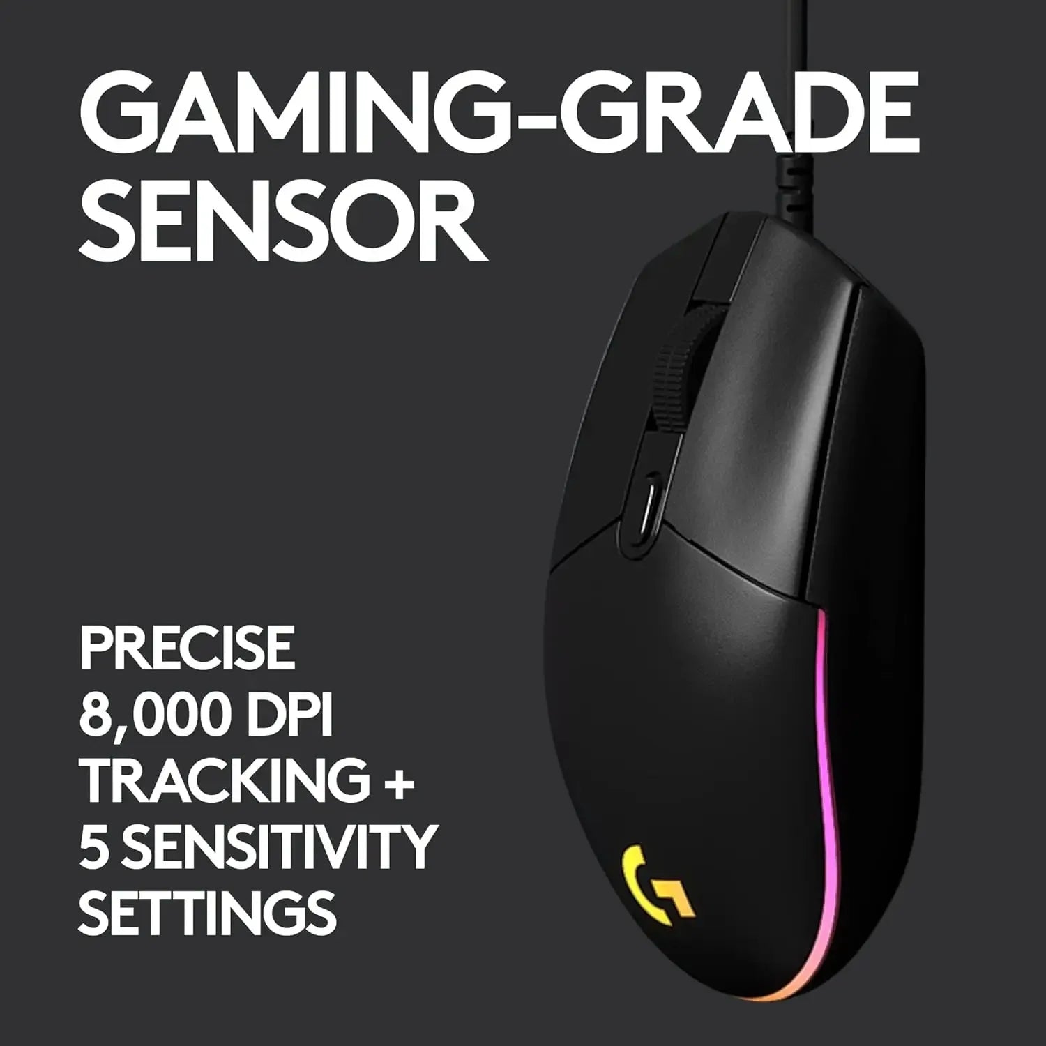Logitech G102 RGB Gaming Mouse with 6 Buttons