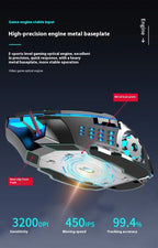 2.4G USB Bluetooth Rechargeable Wireless Mouse