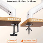 Adjustable Dual Monitor Mount Stand