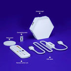 RGB Hexagonal Quantum Lamp LED Smart Wall Panels Light