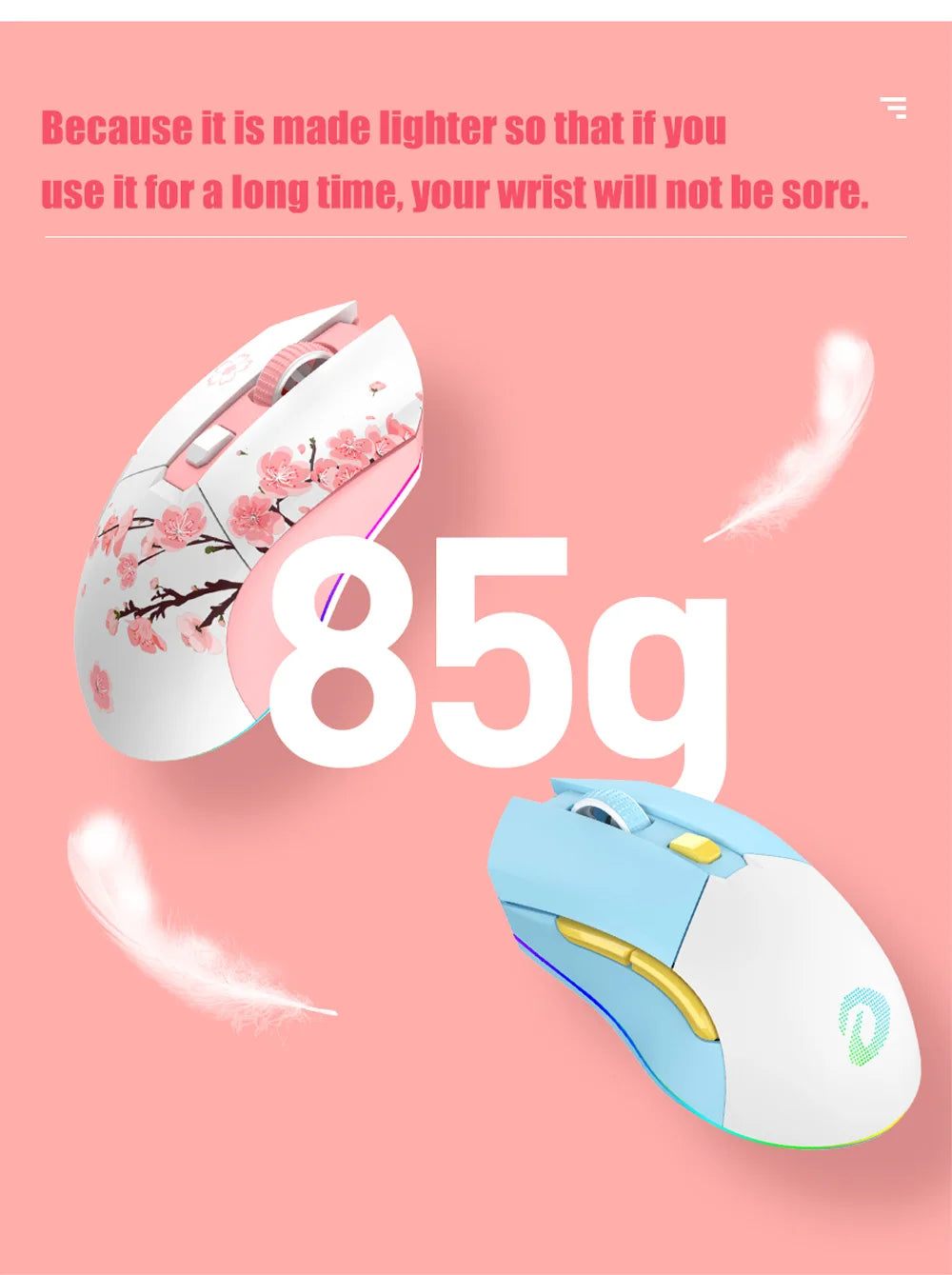 Dual Mode RGB Wireless & Wired Gaming Mouse