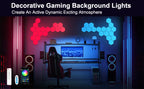 RGB LED Hexagon Light Bluetooth Indoor Wall Light