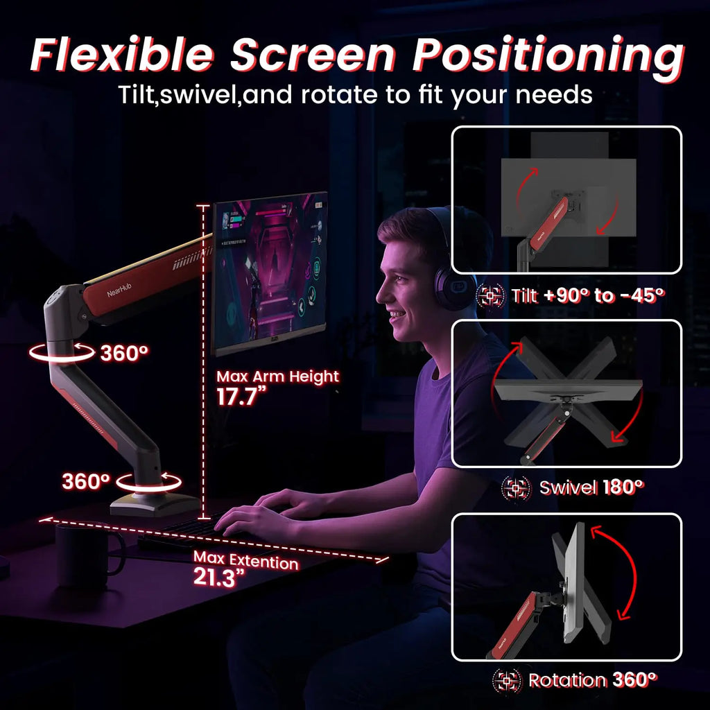 Nearhub MS-001 Single Monitor Arm Mount