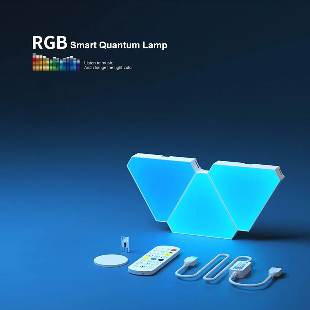 RGB Triangular Quantum Wall Lamp