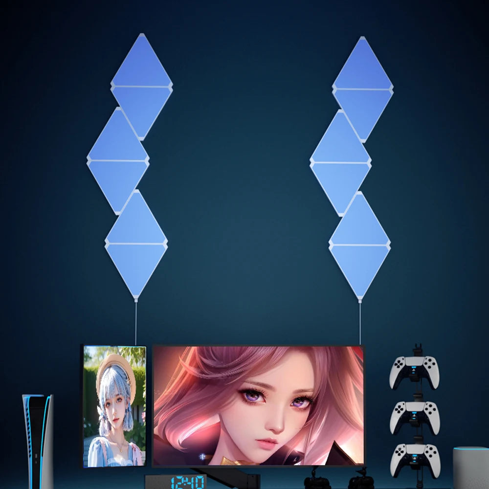 Smart RGB Quantum Triangle Wall Light