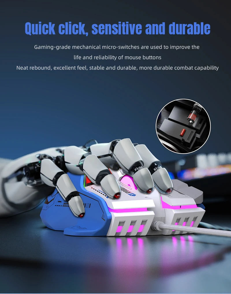 Wired RGB Macro Programmable Gaming Mouse