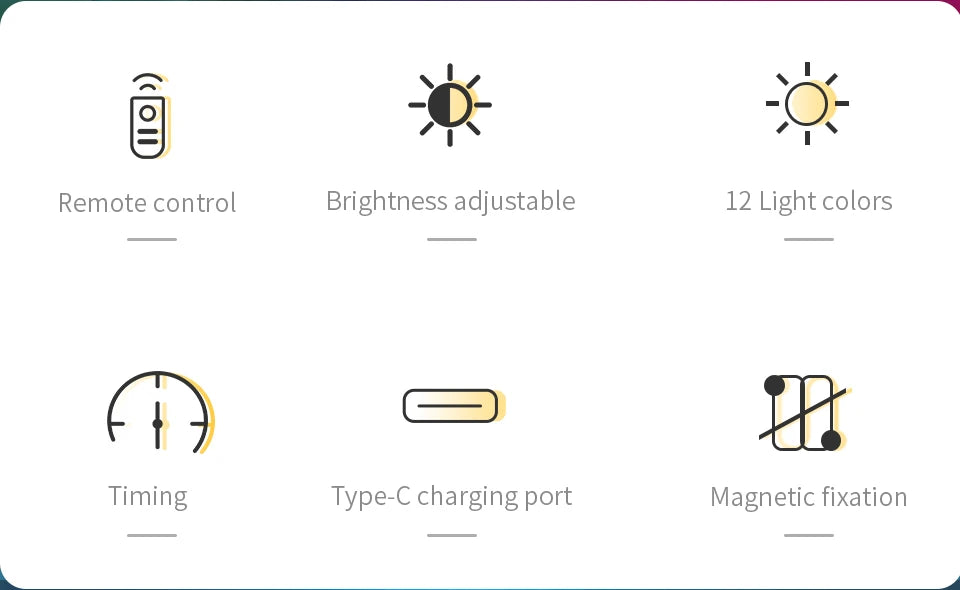 Rechargeable RGB LED Night Light