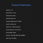 C-18 RGB Vertical Gaming Mouse 11-Button USB