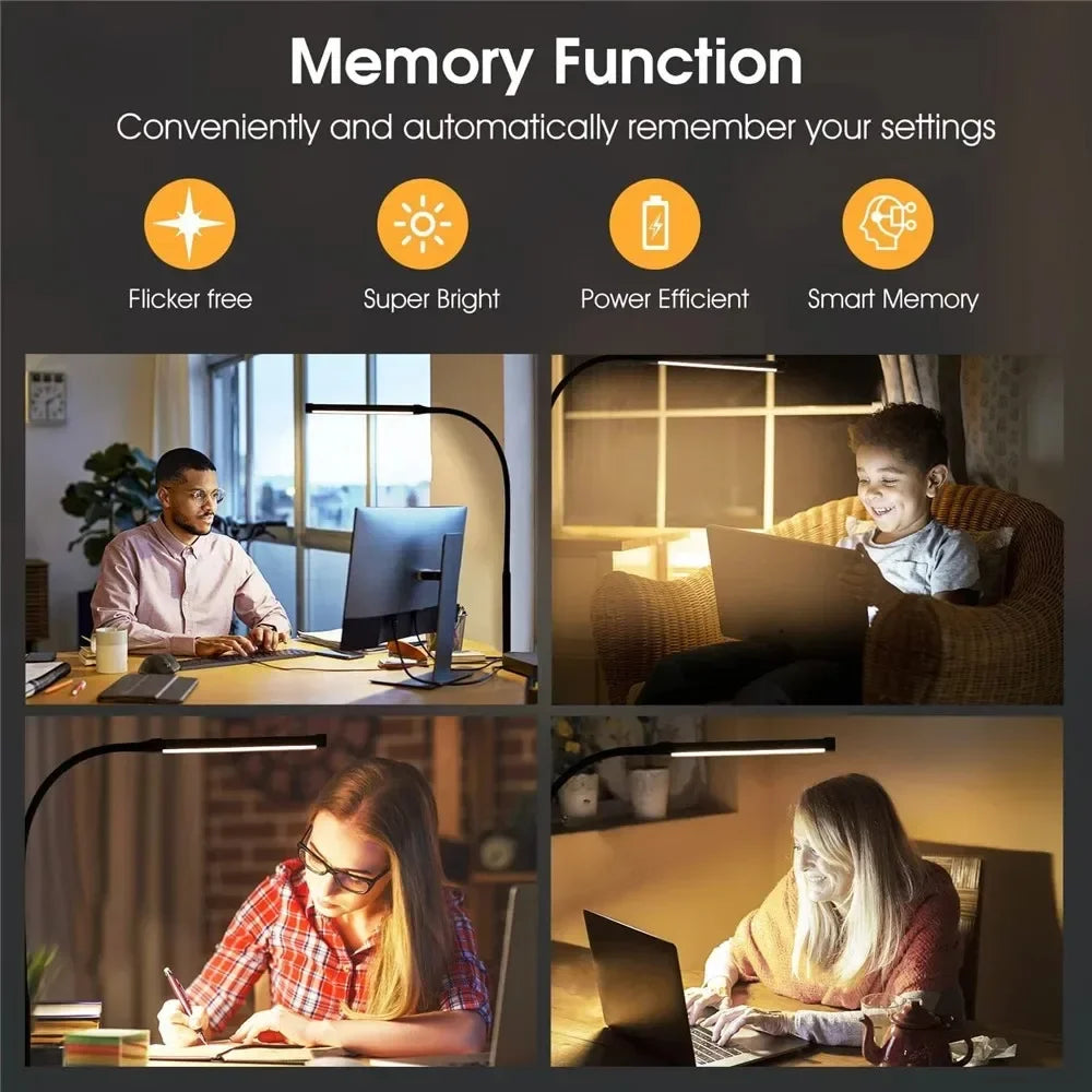 Double/Single Head LED Desk Lamp