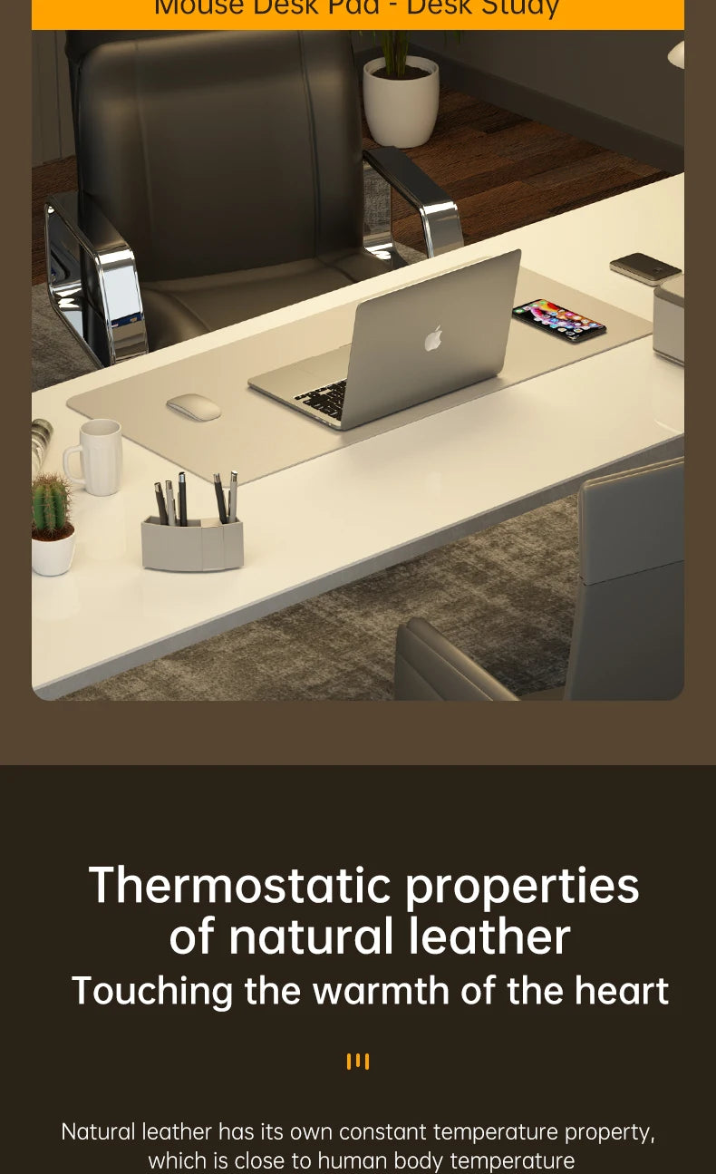 Waterproof PU Leather Large Gaming Desk Mouse Pad