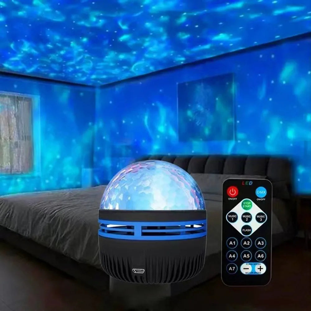 USB 360° Rotating Galaxy Projector Lamp