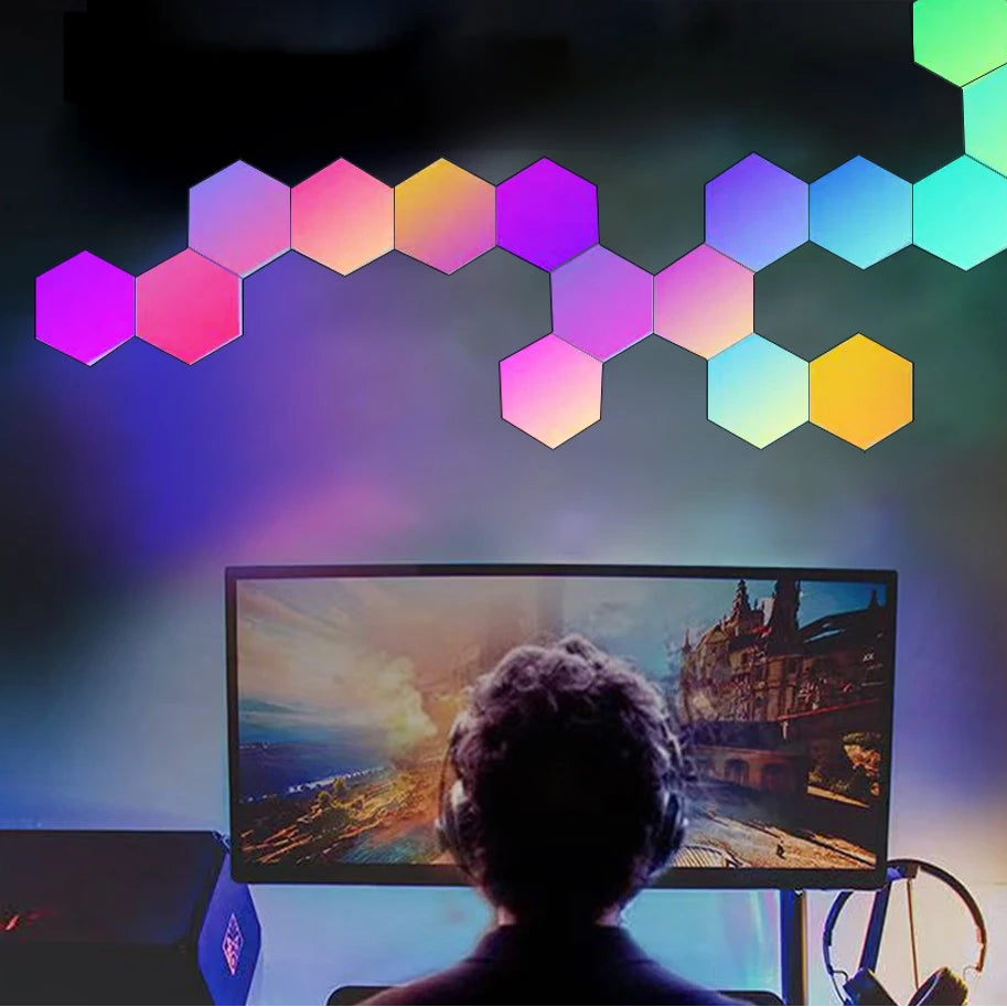 RGB Hexagonal Quantum Lamp LED Smart Wall Panels Light