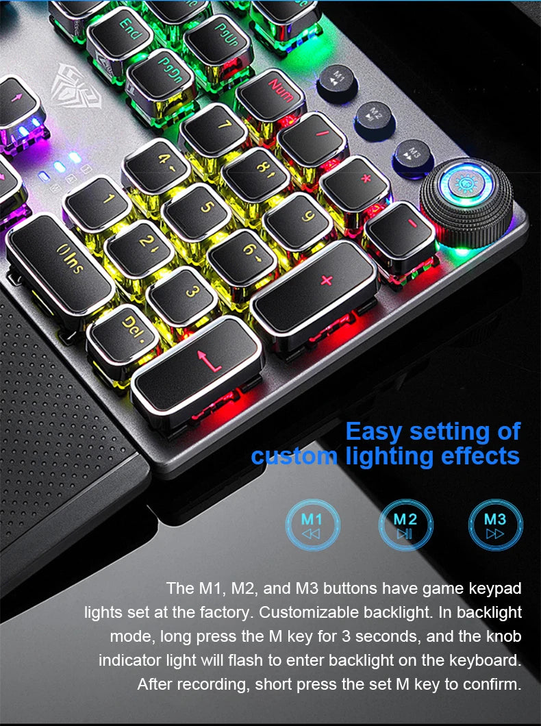 Wired 104-Key RGB Mechanical Gaming Keyboard