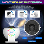 360° Rotating Galaxy Star Projector