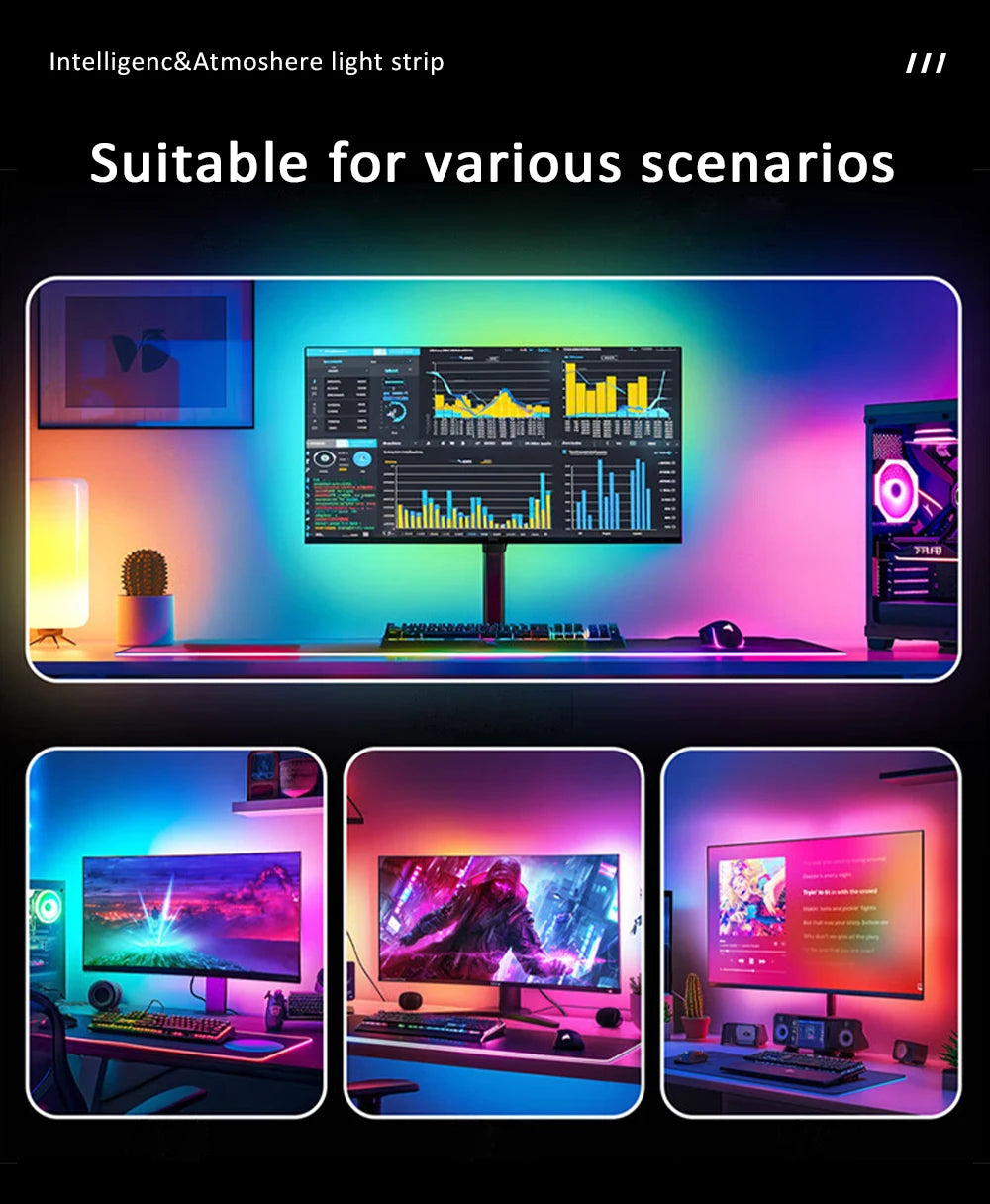 USB RGB Monitor LED Light Strip