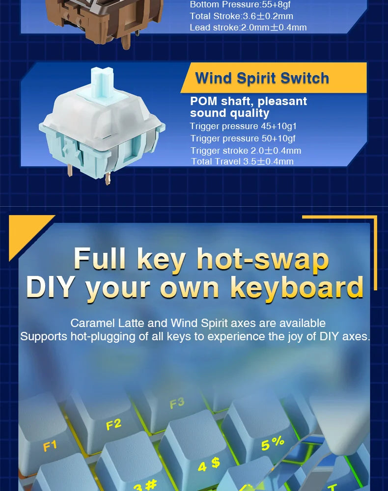 100% Layout RGB Mechanical Gaming Keyboard