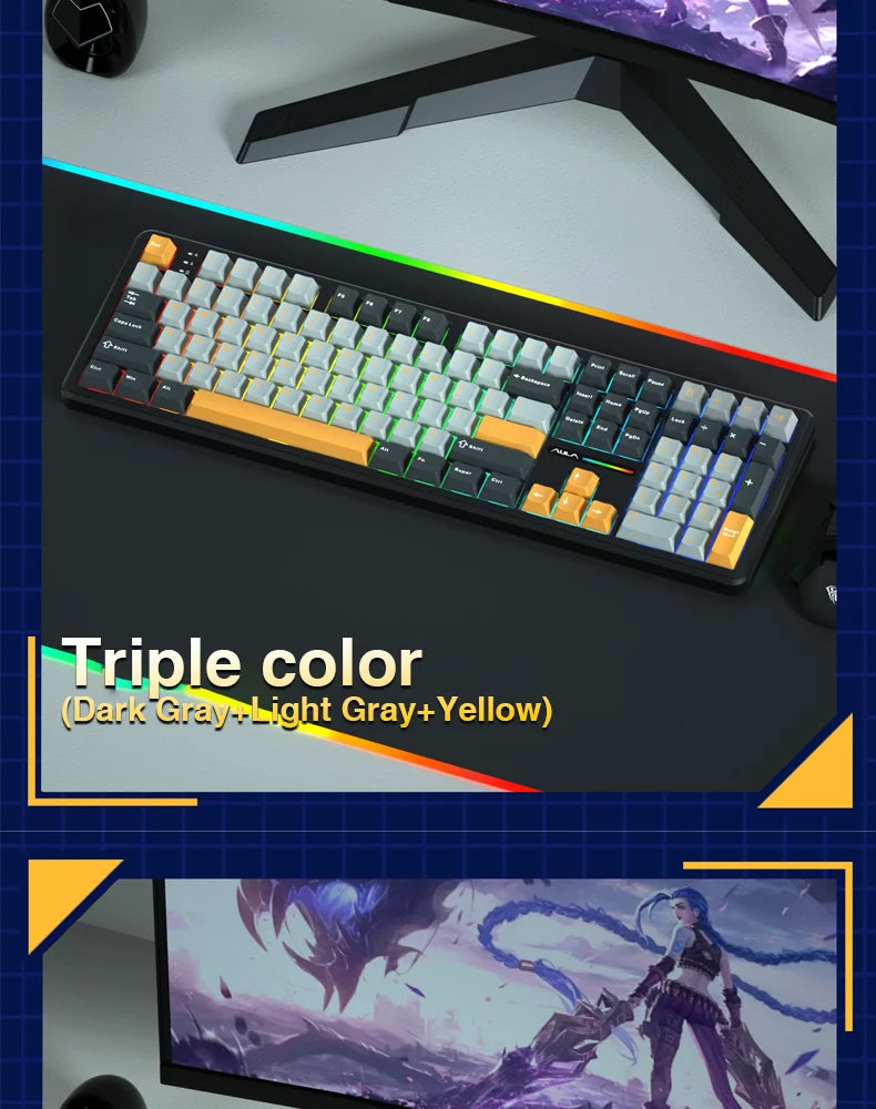 100% Layout RGB Mechanical Gaming Keyboard