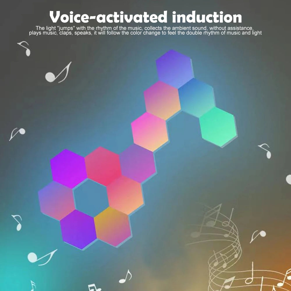 RGB Hexagonal Quantum Lamp LED Smart Wall Panels Light