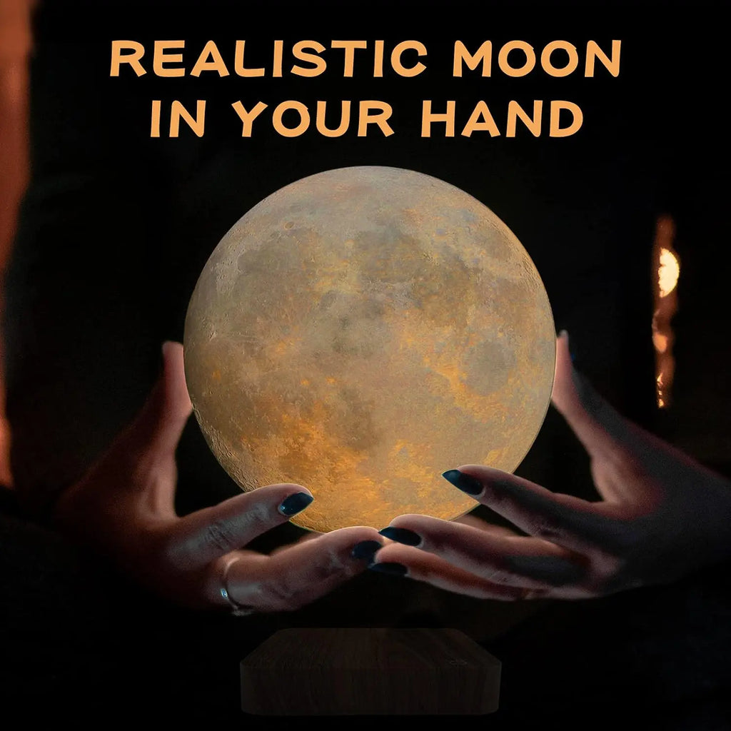 Levitating 3D Moon LED Table Lamp