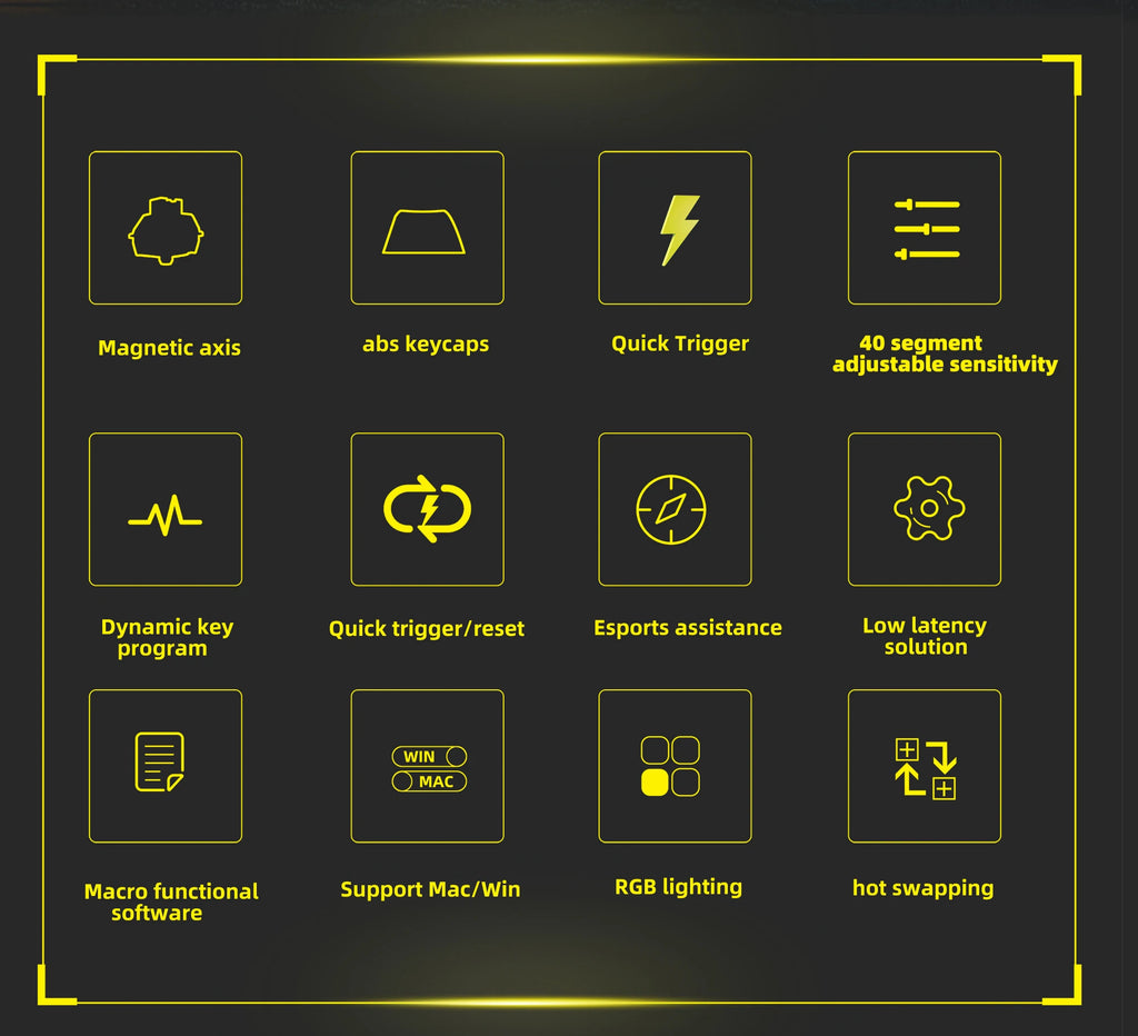 Wired Magnetic RGB E-Sports Mechanical Keyboard