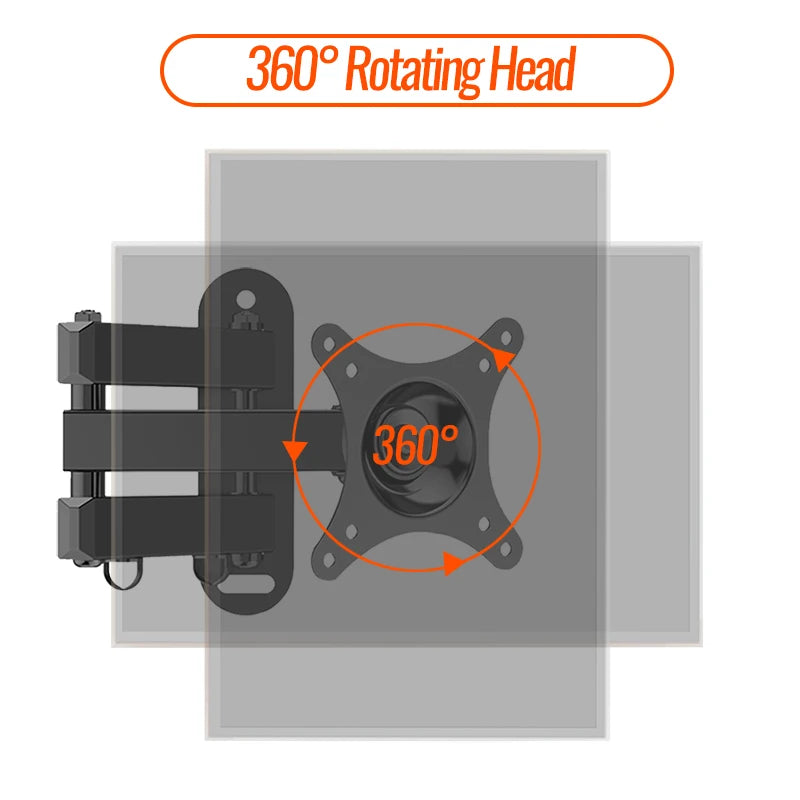Tiltable 360° TV Wall Mount Bracket