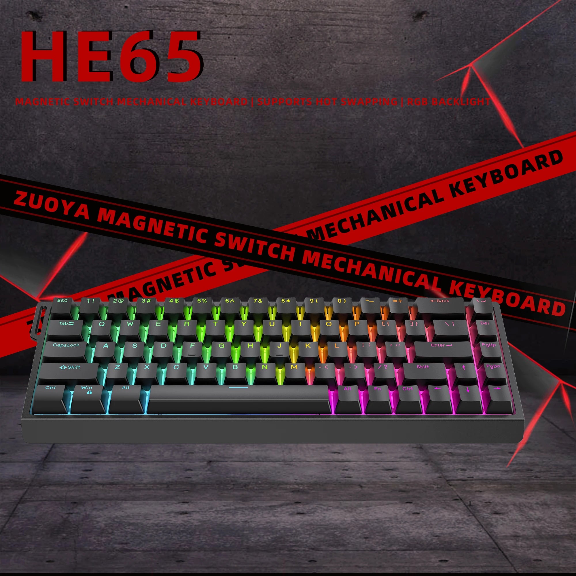 Wired Magnetic RGB E-Sports Mechanical Keyboard