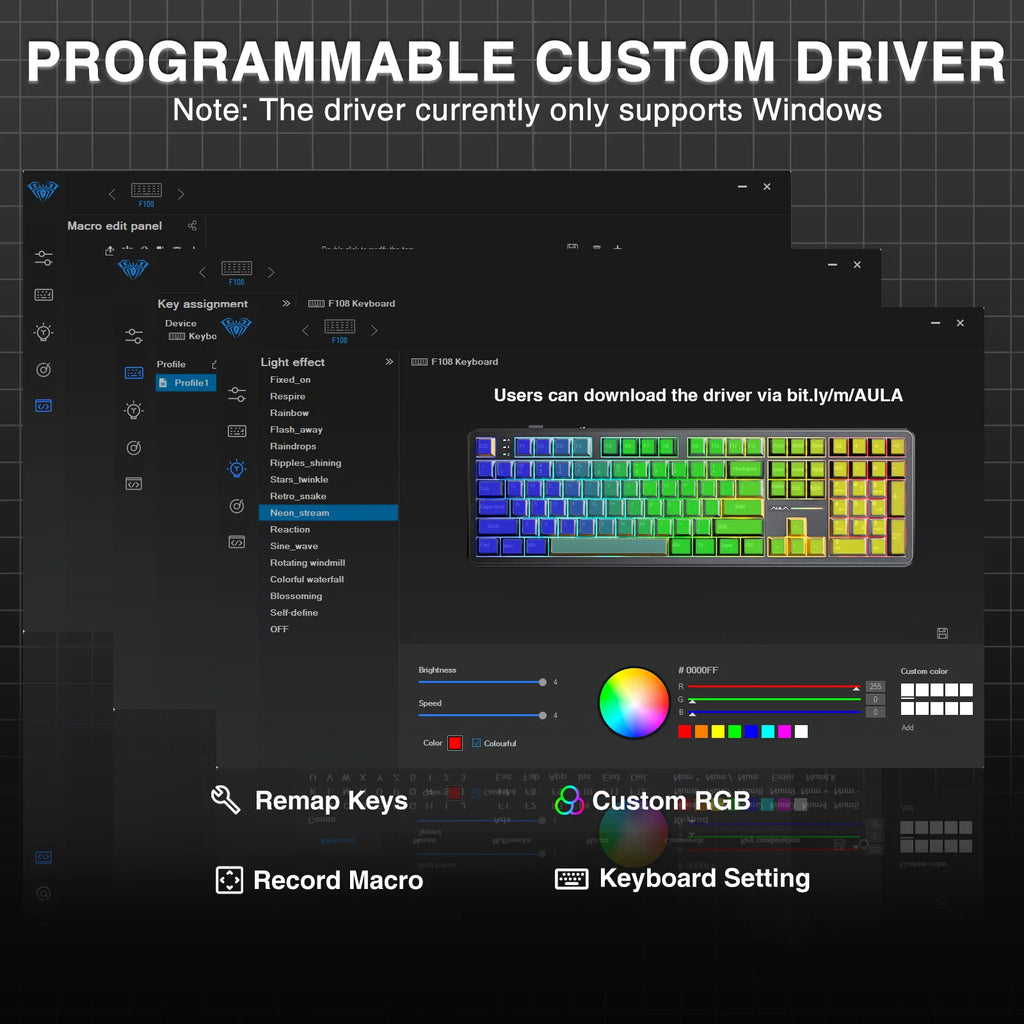 100% Layout RGB Mechanical Gaming Keyboard