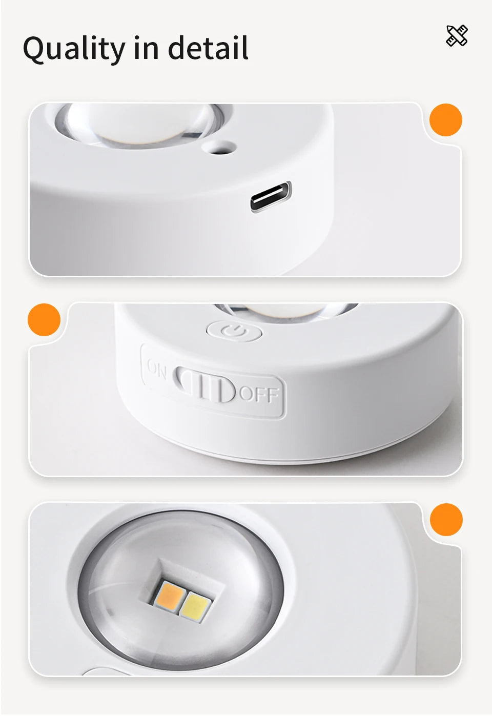 Rechargeable RGB LED Night Light