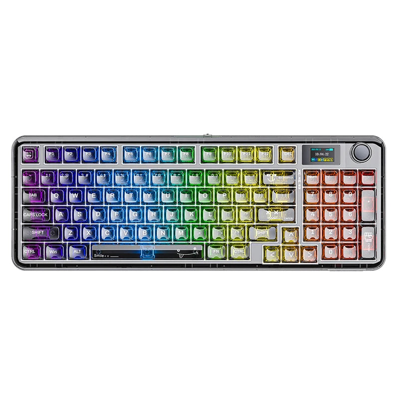 3-Mode RGB Mechanical Gaming Keyboard with Knob