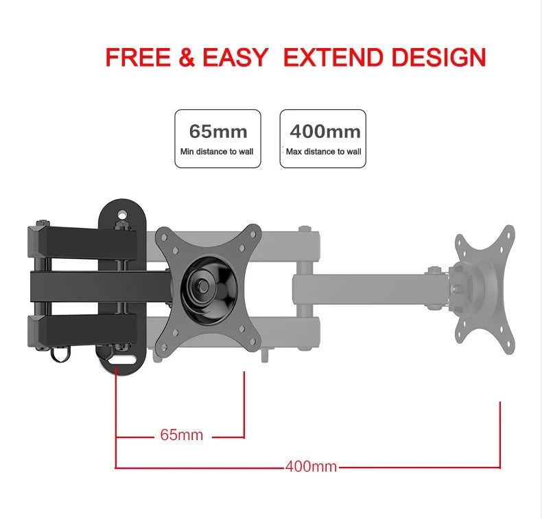 Tiltable 360° TV Wall Mount Bracket