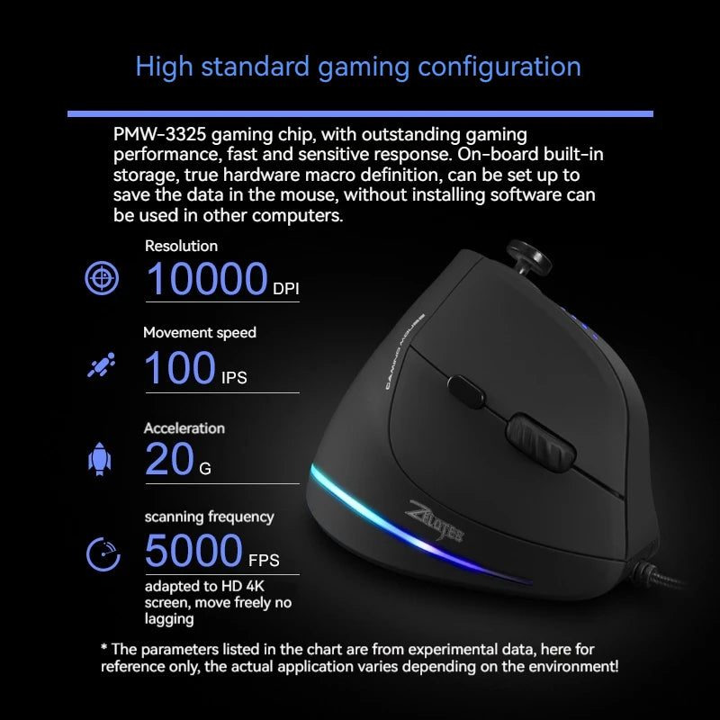 C-18 RGB Vertical Gaming Mouse 11-Button USB