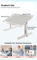 Foldable Adjustable Laptop Bed Desk