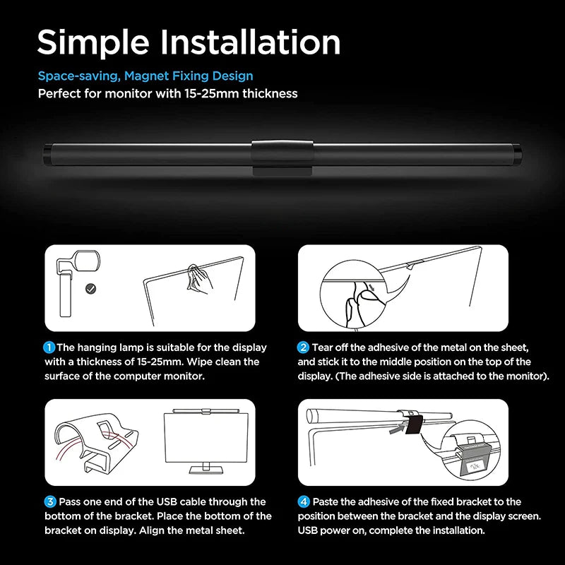 RGB Displays Monitor Light Bar