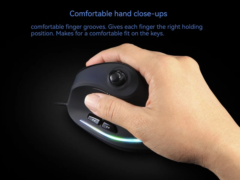 C-18 RGB Vertical Gaming Mouse 11-Button USB