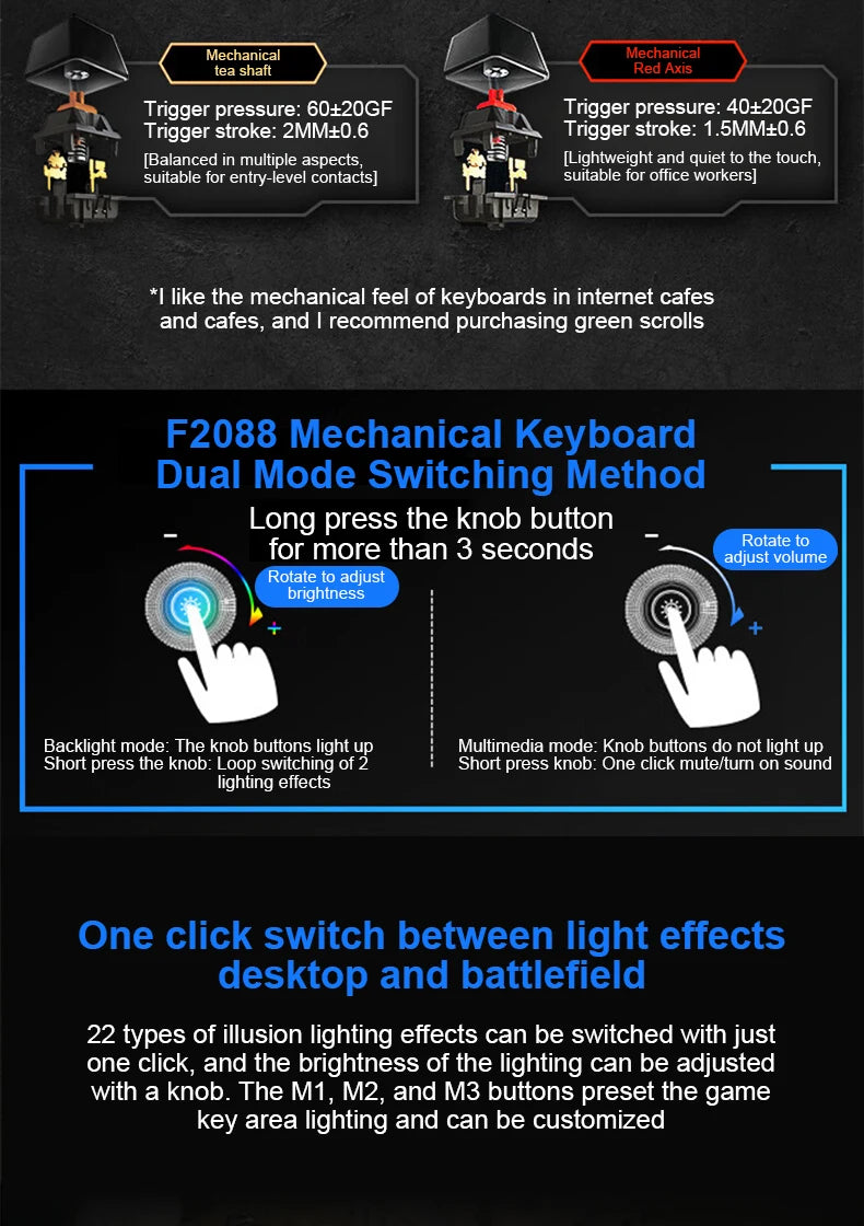 Wired 104-Key RGB Mechanical Gaming Keyboard