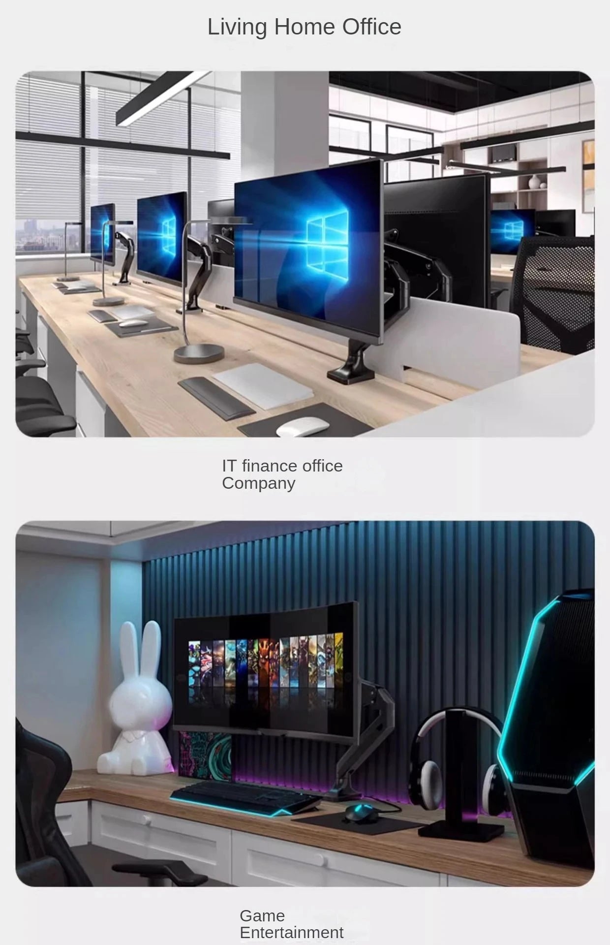 Adjustable Single Monitor Mount Stand