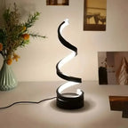 Modern USB Spiral LED Table Lamp