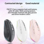 Dual Mode RGB Wireless Bluetooth Rechargeable Mouse