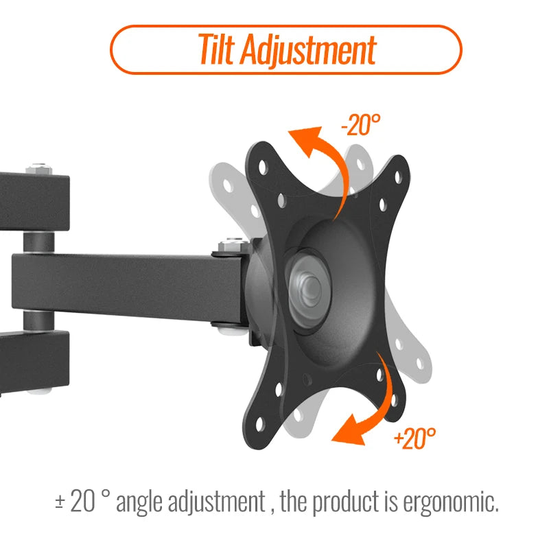 Tiltable 360° TV Wall Mount Bracket